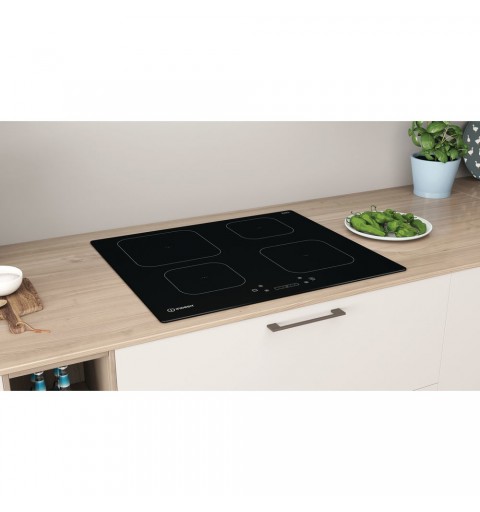 Indesit IS 83Q60 NE hob Black Built-in 59 cm Zone induction hob 4 zone(s)