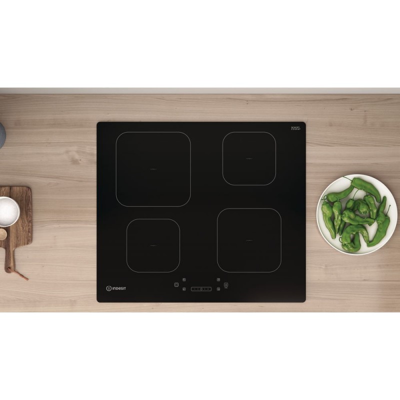 Indesit IS 83Q60 NE hob Black Built-in 59 cm Zone induction hob 4 zone(s)