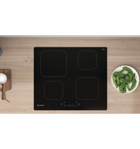 Indesit IS 83Q60 NE hob Black Built-in 59 cm Zone induction hob 4 zone(s)