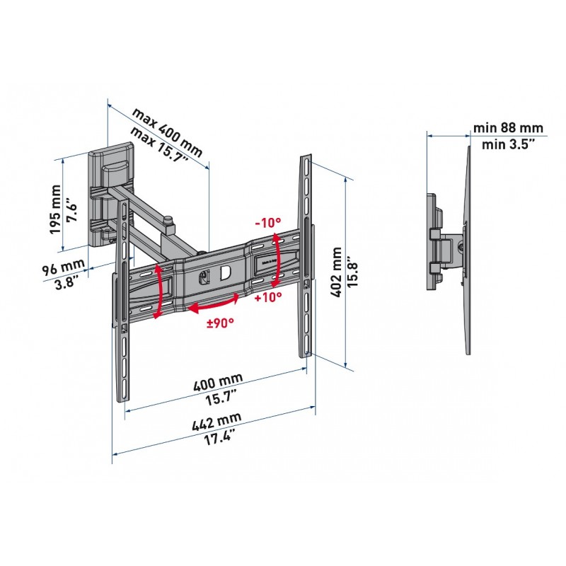 Meliconi CME EDR400 139,7 cm (55") Negro