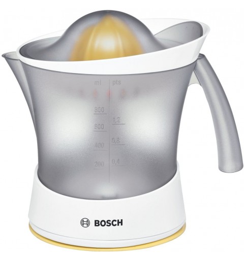 Bosch MCP3000N juice maker Hand juicer 25 W White, Yellow