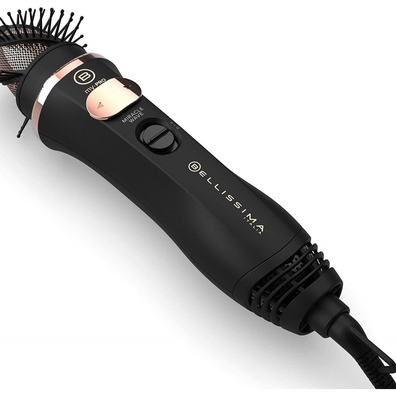 Bellissima My Pro Miracle Wave GH19 1100 Hot air brush Warm Black, Pink 1100 W 1.8 m