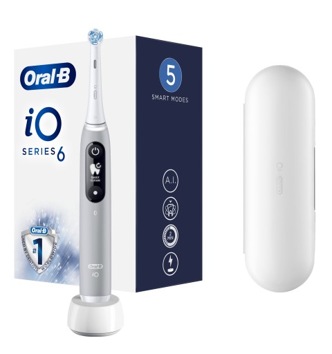 Oral-B iO - 6 - Spazzolino Elettrico Grigio Designed By Braun