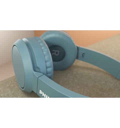 Philips 4000 series TAH4205BL 00 écouteur casque Sans fil Arceau Appels Musique USB Type-C Bluetooth Bleu