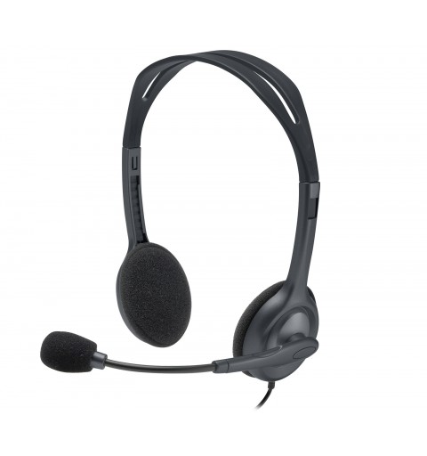 Logitech Stereo Headset H110 Auriculares Alámbrico Diadema Oficina Centro de llamadas Gris
