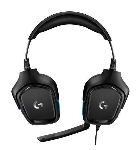 Logitech G G432 7.1 Surround Sound Wired Gaming Headset Auricolare Cablato A Padiglione Giocare Nero, Blu