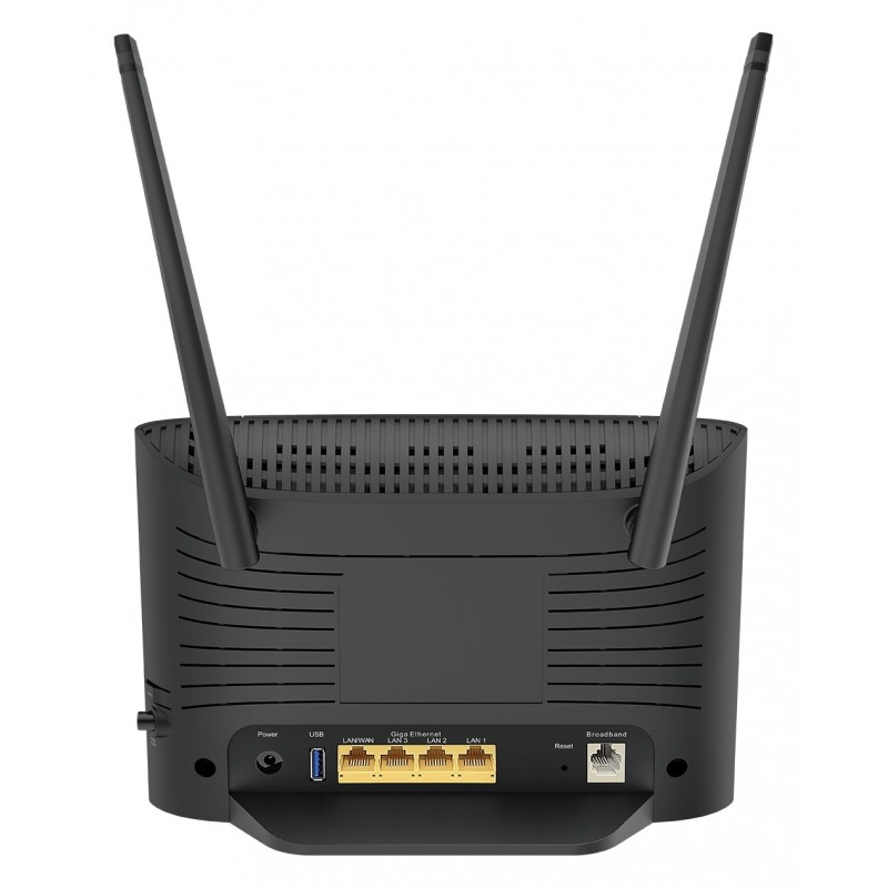 D-Link DSL-3788 routeur sans fil Gigabit Ethernet Bi-bande (2,4 GHz 5 GHz) 4G Noir