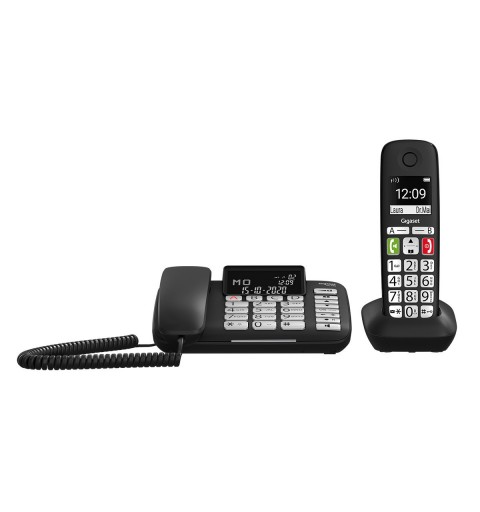 Gigaset DL780 Plus Teléfono DECT analógico Identificador de llamadas Negro