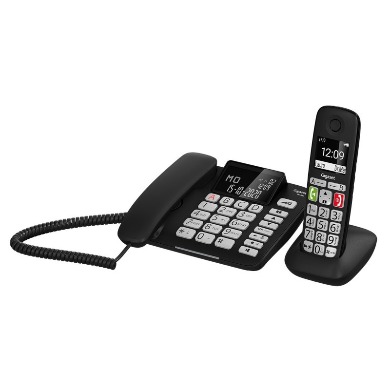 Gigaset DL780 Plus Teléfono DECT analógico Identificador de llamadas Negro