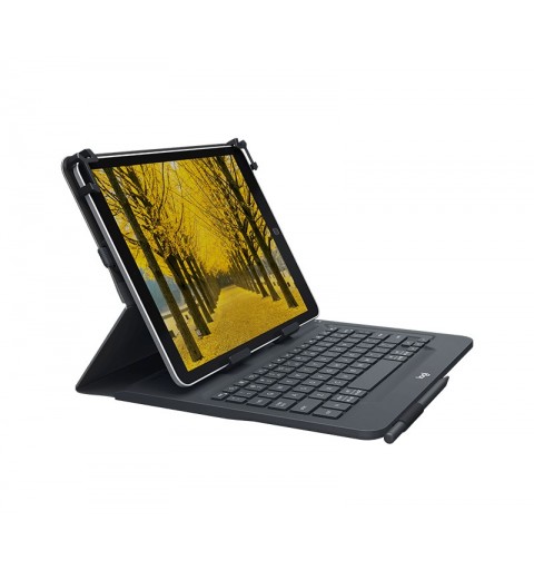 Logitech Universal Folio with integrated keyboard for 9-10 inch tablets Noir Bluetooth QWERTY Italien