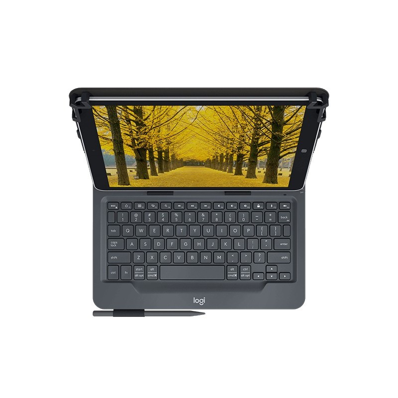 Logitech Universal Folio with integrated keyboard for 9-10 inch tablets Noir Bluetooth QWERTY Italien