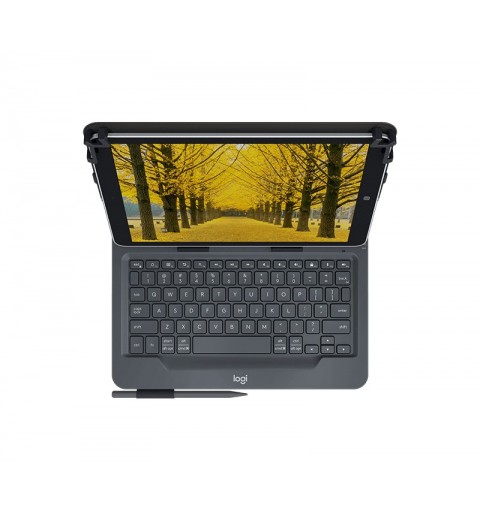 Logitech Universal Folio with integrated keyboard for 9-10 inch tablets Noir Bluetooth QWERTY Italien