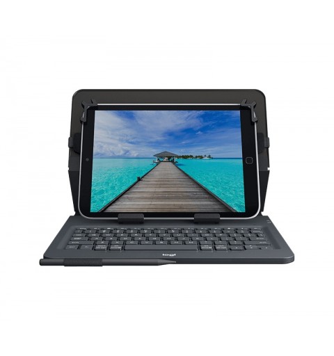 Logitech Universal Folio with integrated keyboard for 9-10 inch tablets Black Bluetooth QWERTY Italian