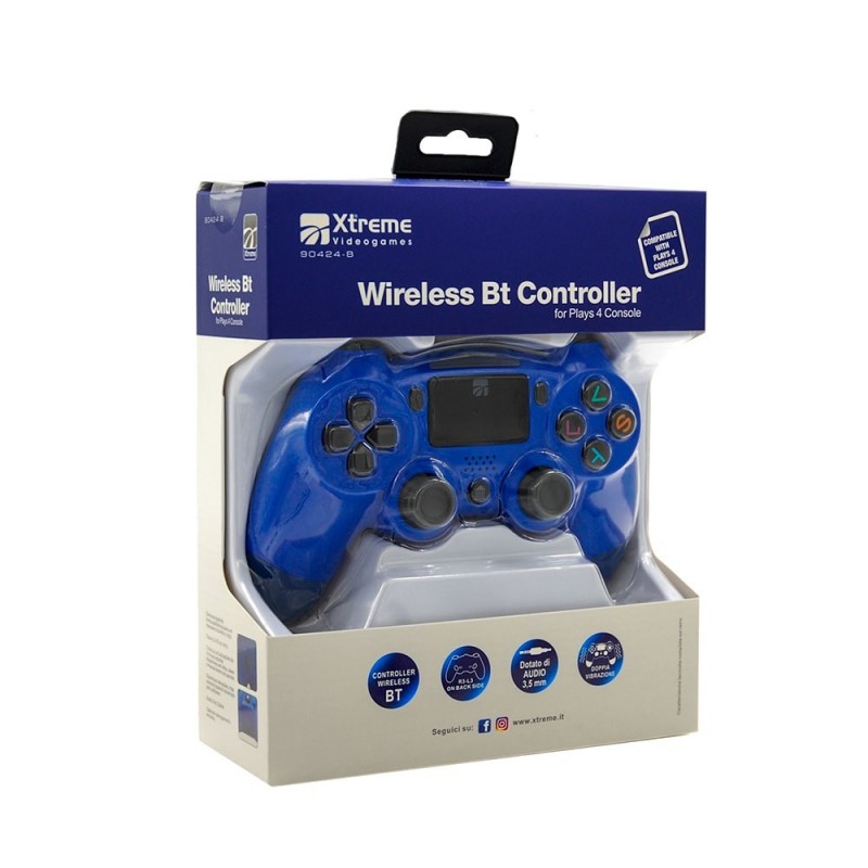 Xtreme Wireless BT Controller Negro 3,5 mm Gamepad Analógico Digital PlayStation 4