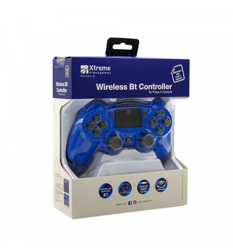 Xtreme Wireless BT Controller Negro 3,5 mm Gamepad Analógico Digital PlayStation 4