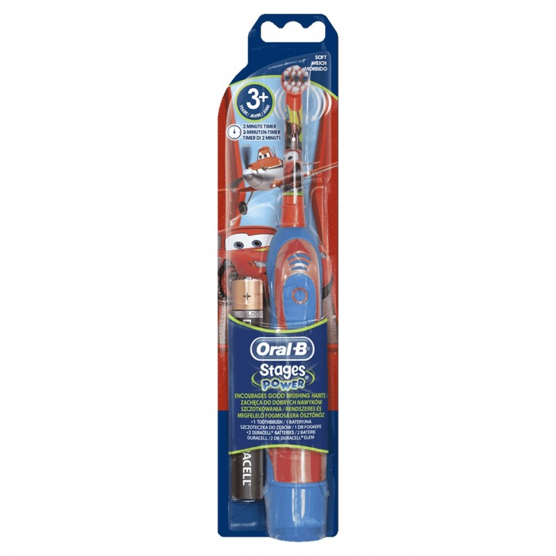 Oral-B 400KIDS brosse à dents électrique Enfant Brosse à dents rotative Bleu, Rouge