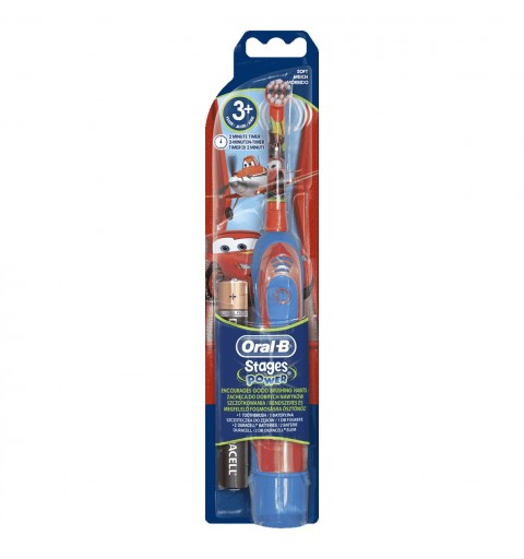 Oral-B 400KIDS brosse à dents électrique Enfant Brosse à dents rotative Bleu, Rouge