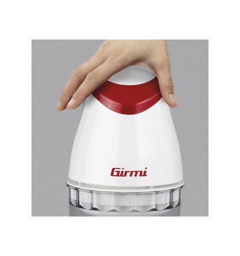 Girmi TR01 picadora eléctrica de alimentos 0,5 L 350 W Rojo, Transparente, Blanco