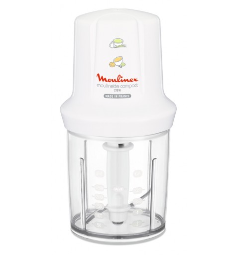 Moulinex DJ300110 picadora eléctrica de alimentos 0,25 L 270 W Blanco