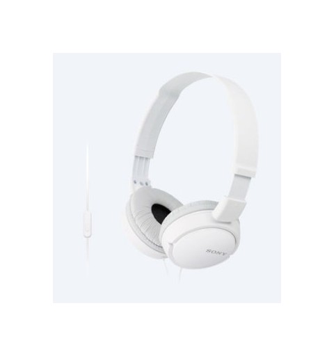 Sony MDR-ZX110AP Headset Wired Head-band Calls Music White