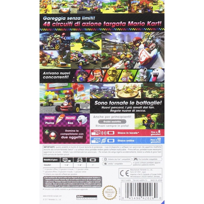 Nintendo Mario Kart 8 Deluxe Standard Anglais Nintendo Switch