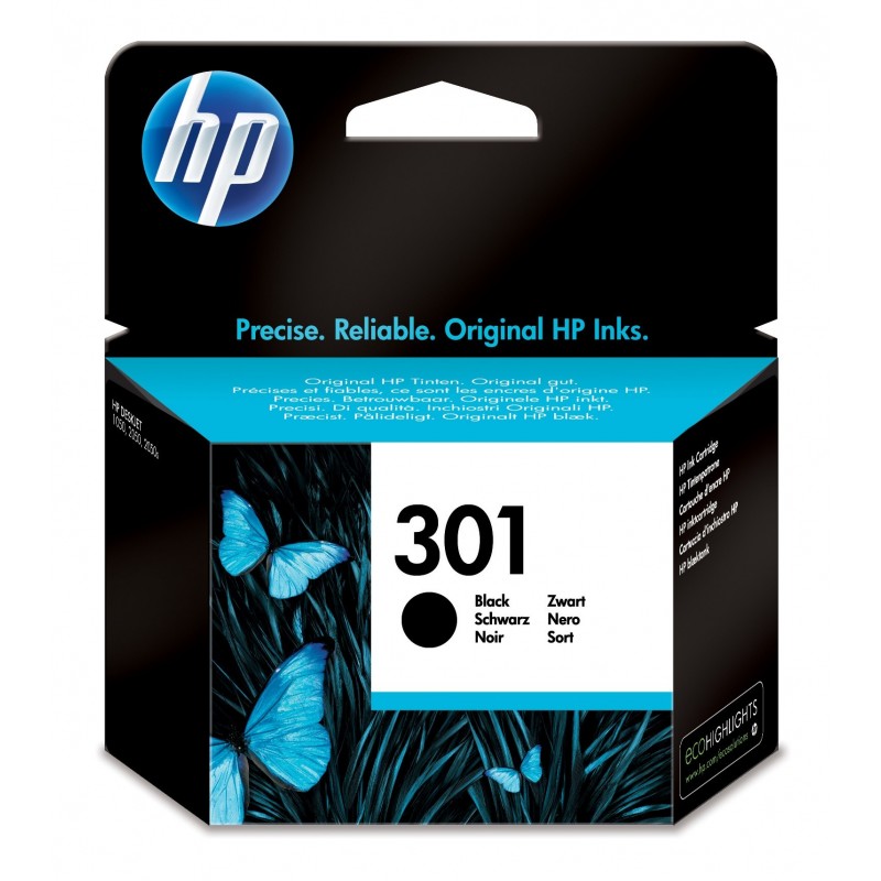 HP Cartucho de tinta original 301 negro