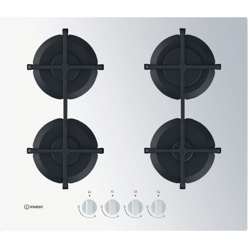 Indesit ING 61T WH hobs Blanco Integrado 59 cm Encimera de gas 4 zona(s)