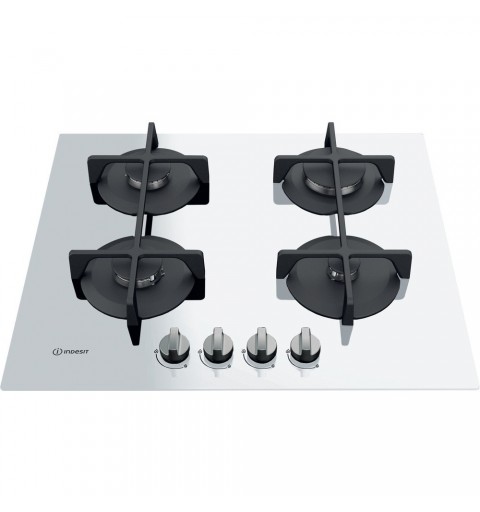 Indesit ING 61T WH hobs Blanco Integrado 59 cm Encimera de gas 4 zona(s)