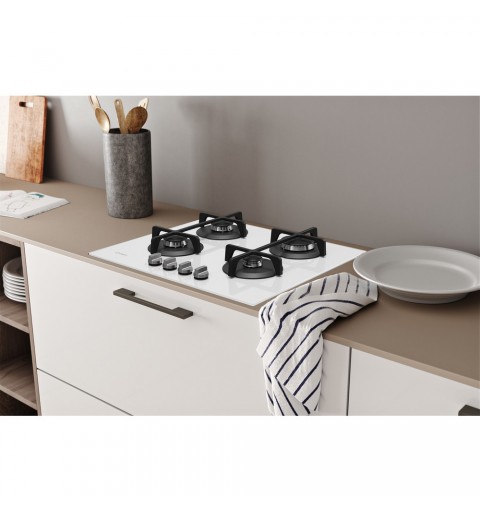 Indesit ING 61T WH Kochfeld Weiß Integriert 59 cm Gaskochfeld 4 Zone(n)