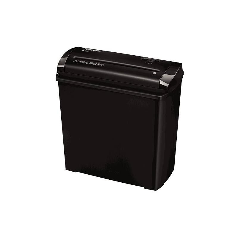 Fellowes P-25S Aktenvernichter Streifenzerkleinerung 22 cm Schwarz, Grau