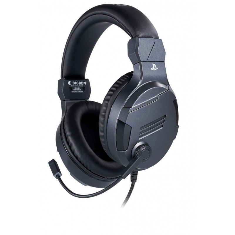 BIG BEN PS4OFHEADSETV3TITAN écouteur casque Avec fil Arceau Jouer Titane