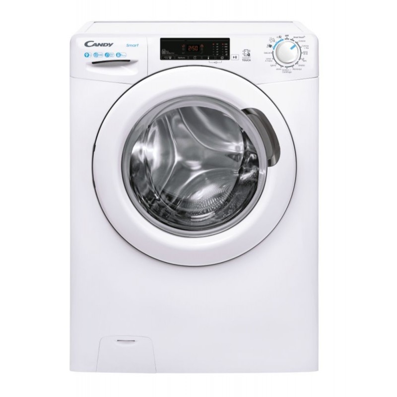 Candy Smart CSS129TE-11 machine à laver Charge avant 9 kg 1200 tr min D Blanc