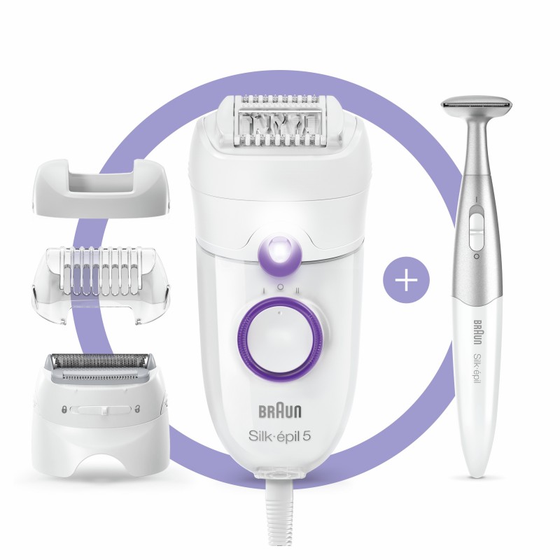 Braun Silk-épil 5 825 Power 28 pince(s) Blanc, Violet