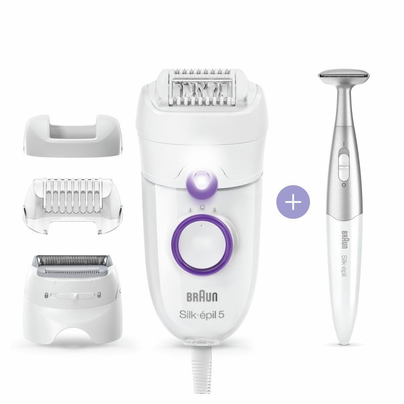 Braun Silk-épil 5 825 Power 28 pince(s) Blanc, Violet