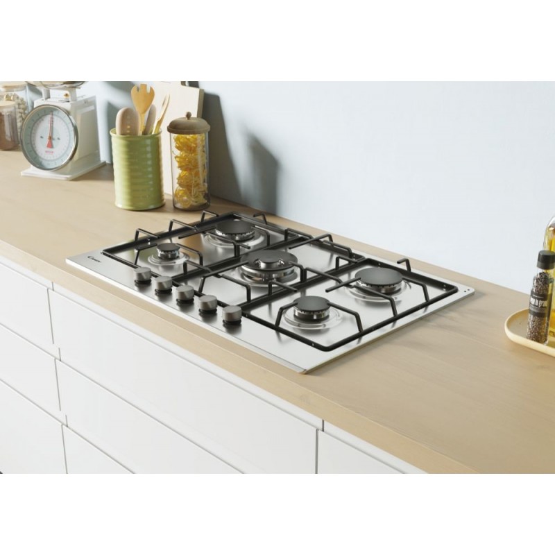 Candy Timeless CHW74WX Stainless steel Built-in 75 cm Gas 5 zone(s)