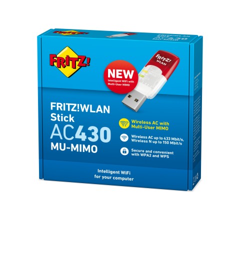 FRITZ! WLAN Stick AC 430 MU-MIMO International 583 Mbit s