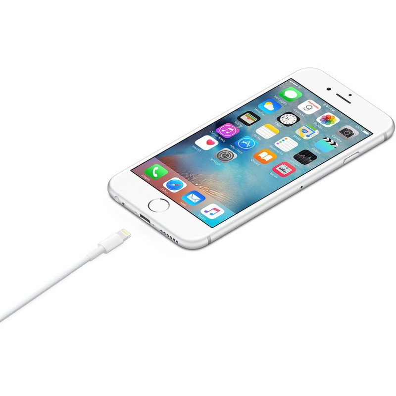 Apple MXLY2ZM A câble Lightning 1 m Blanc