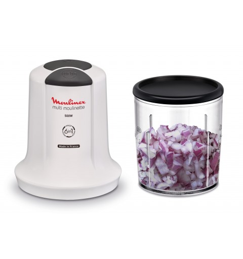 Moulinex AT723110 electric food chopper 0.5 L 500 W White