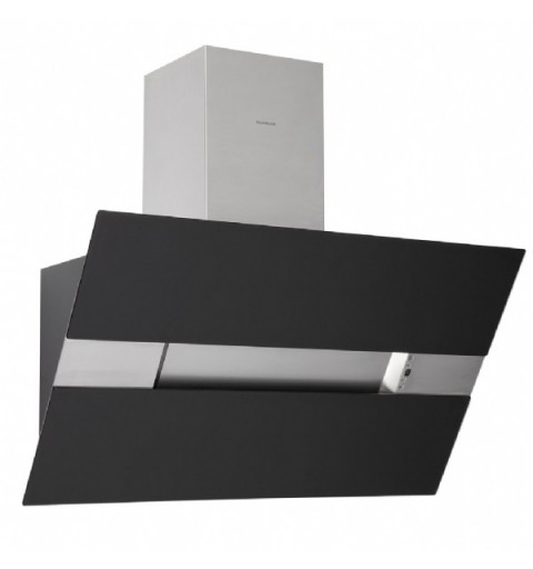 Silverline 3374.6 cooker hood Wall-mounted Black, Stainless steel 473 m³ h C