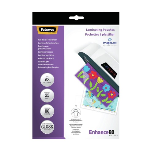 Fellowes 5396403 pellicola per plastificatrice 25 pz