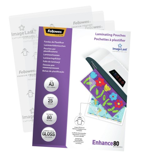 Fellowes ImageLast A3 80 Micron Laminating Pouch - 25 pack