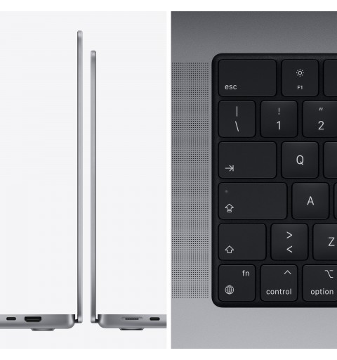 Apple MacBook Pro Notebook 36,1 cm (14.2 Zoll) Apple M 16 GB 1000 GB SSD Wi-Fi 6 (802.11ax) macOS Monterey Grau