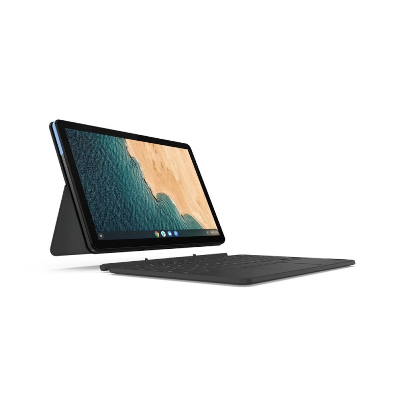 Lenovo IdeaPad Duet Chromebook 64 Go 25,6 cm (10.1") MediaTek 4 Go Wi-Fi 5 (802.11ac) Système d'exploitation Chrome Bleu, Gris