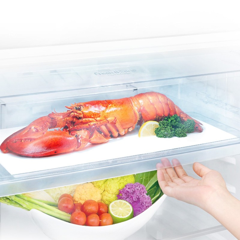 LG GTB574PZHZD fridge-freezer Freestanding 438 L E Platinum, Silver