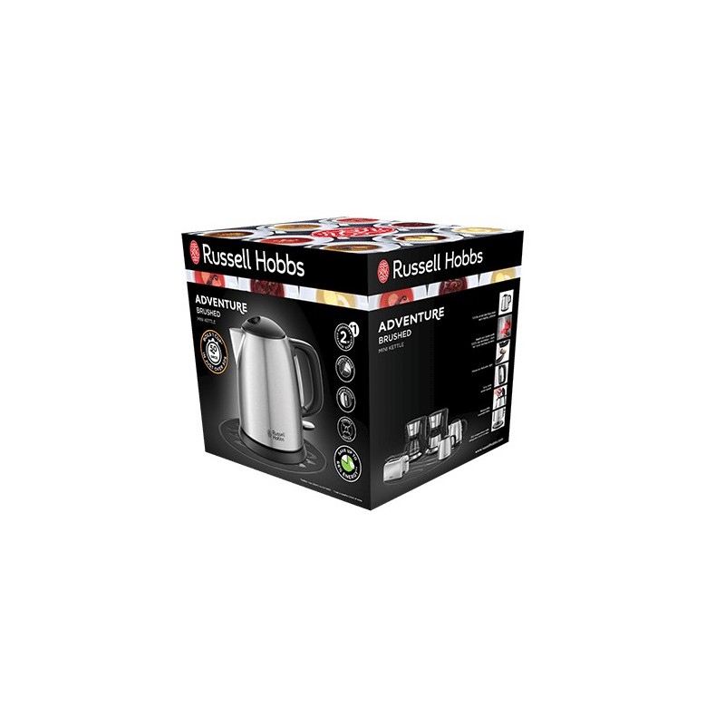 Russell Hobbs 24991-70 electric kettle 1 L 2400 W Black, Stainless steel