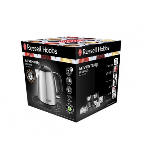 Russell Hobbs 24991-70 electric kettle 1 L 2400 W Black, Stainless steel