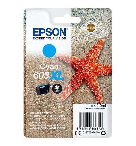 Epson Singlepack Cyan 603XL Ink