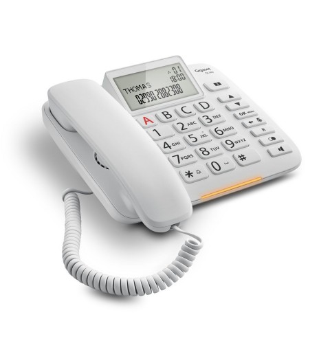 Gigaset DL380 Analog telephone Caller ID White