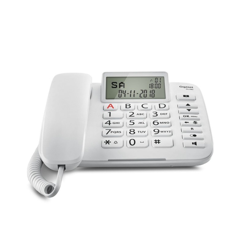 Gigaset DL380 Analog telephone Caller ID White