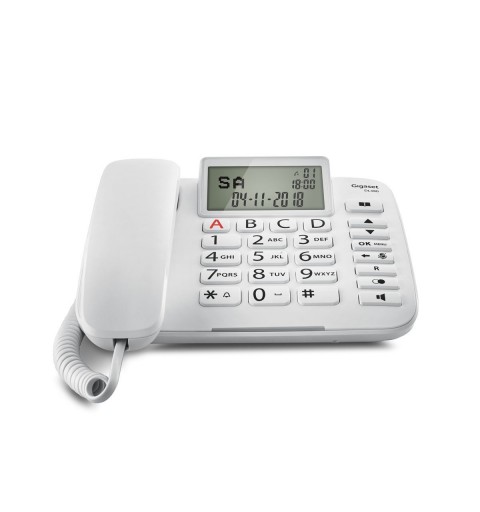 Gigaset DL380 Analog telephone Caller ID White